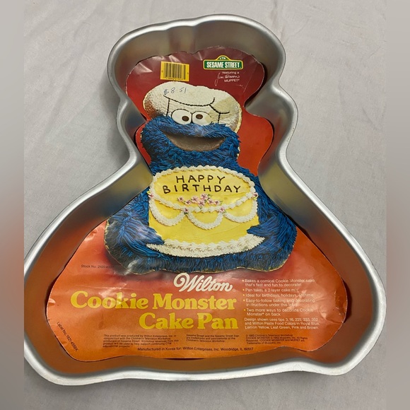 Wilton Kitchen Vintage Wiltons Cookie Monster Cake Pan Poshmark